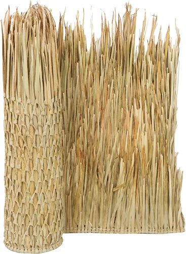 Miniatura 7 de FOREVER BAMBOO Camino de techo de paja mexicana, rollo de hierba ciega de pato, cabaña Tiki Hut Thatch Duck Barco, persianas de paja palapa