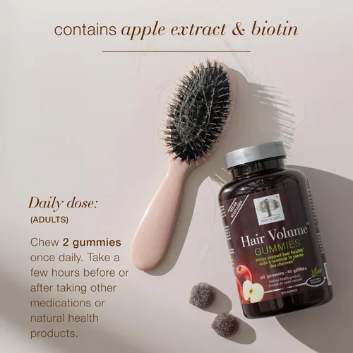 Miniatura 5 de NEW NORDIC - Gomitas de volumen para el cabello Gomitas de suplemento capilar para mujeres con biotina Apoyo diario para el bienestar