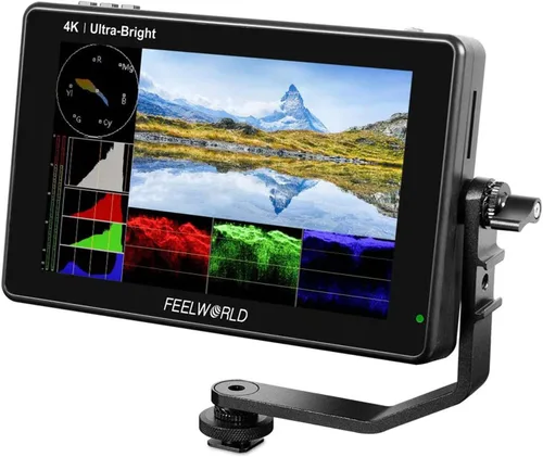 FEELWORLD LUT7 7 pulgadas 2200nits 3D LUT pantalla táctil cámara DSLR cámara monitor de campo Full HD 1920x1200 IPS, 4K HDMI entrada/salida+brazo de