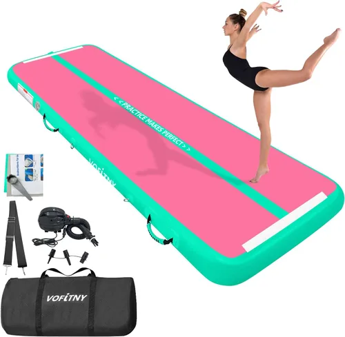 Miniatura 15 de VOFiTNY Colchoneta de gimnasia multiusos de 6.6/10/13/16/20 pies, resistente e inflable, para el hogar y el gimnasio