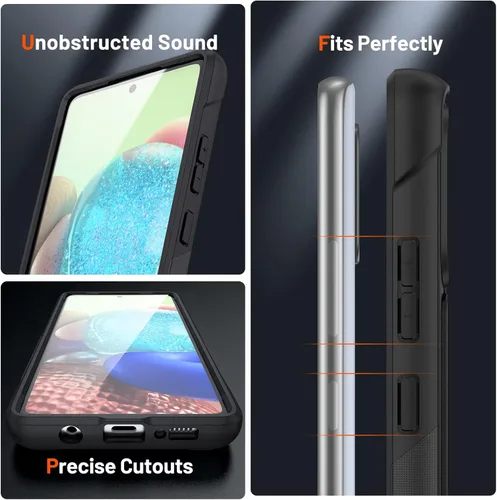 Miniatura 6 de Funda diseñada para Samsung Galaxy A71 5G, funda 2 en 1 regalo de grado militar, protección contra caídas, cubierta resistente de servicio pesado, a