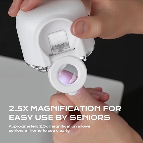 Miniatura 2 de Cortauñas eléctrico automático 3 en 1 con luz LED y lima de uñas, pantalla digital LCD de 3 velocidades, almacenamiento de clips de uñas