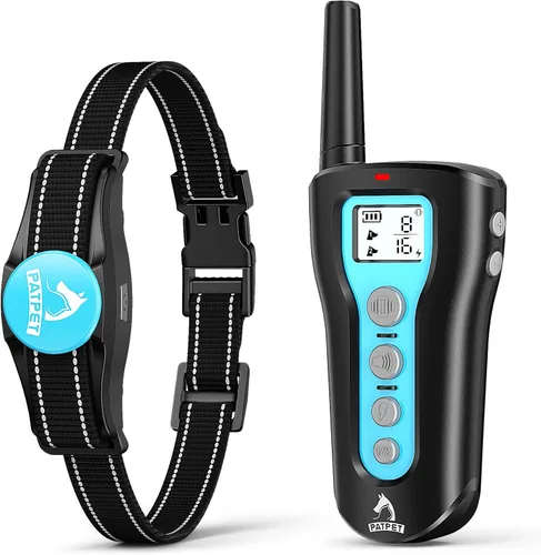 Miniatura 10 de PATPET Collar de choque para perro, collar recargable de entrenamiento para perros con control remoto para perros medianos y grandes, 3 modos