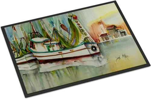 Miniatura 47 de Caroline's Treasures JMK1017JMAT - Tapete de caza de rana garza azul, 24 x 36 pulgadas, tapete para puerta delantera, interior y exterior