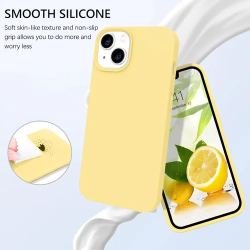 Miniatura 413 de GUAGUA Funda compatible con iPhone 17 Pro Max de 6.9 pulgadas, silicona líquida, goma de gel suave, delgada, forro de microfibra delgada
