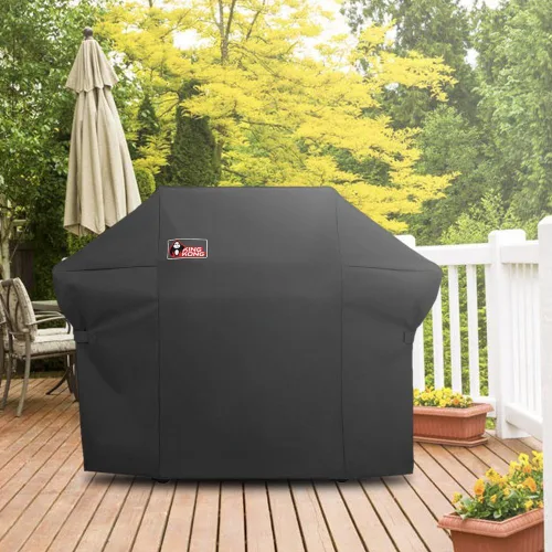 Miniatura 2 de Kingkong 7108 Premium Grill Cover para parrilla Weber Summit 400 Series (comparado con la cubierta de parrilla Weber 7108) incluyendo cepillo