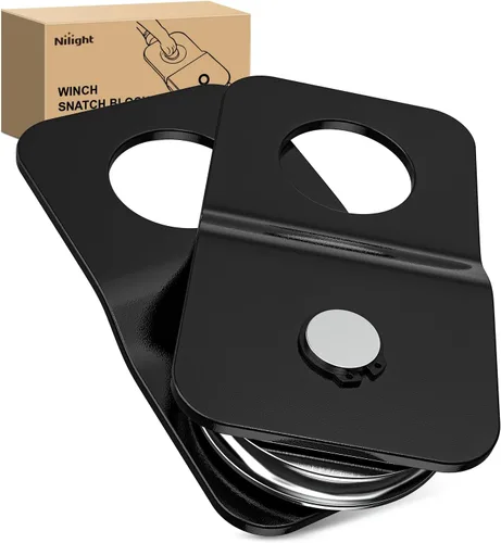 Miniatura 16 de Nilight Receptor de enganche de grillete de 2 pulgadas, 45000 libras, resistencia a la rotura, grillete de anillo en D de 3/4 pulgadas con pasador