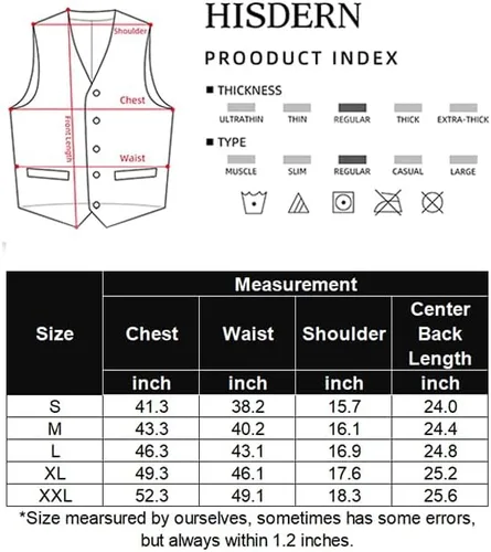 Miniatura 6 de COOFANDY Chaleco de traje de negocios para hombre, chaleco de vestir casual, chaleco ajustado