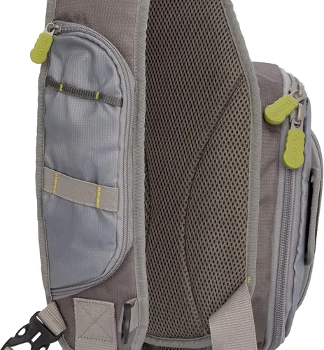 Miniatura 16 de Allen Company Cedar Creek Fly Fishing Sling Pack - Fits up to 4 Tackle/Fly Boxes and Other Accessories - Gray/Lime and Olive Green