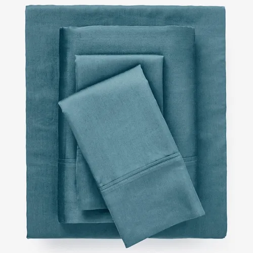 Miniatura 7 de BrylaneHome Bed Tite - Juego de sábanas de 500 hilos, tamaño matrimonial, color gris