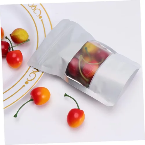 Miniatura 3 de minkissy Almacenamiento reutilizable para alimentos, 100 piezas de aluminio resellable y sellable, perfecto para embalaje, almacenamiento