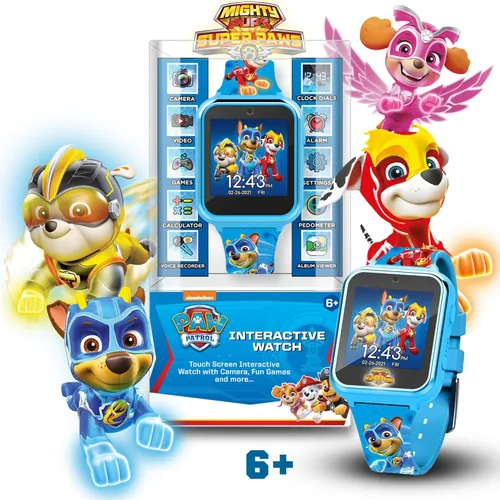 Miniatura 2 de Reloj inteligente Accutime Paw Patrol con cámara para niños y bebés - Reloj inteligente interactivo para niños y niñas con juegos, grabadora de voz