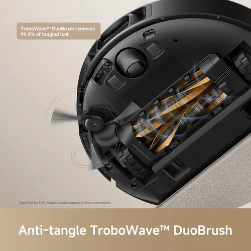 Miniatura 3 de Mova E30 Pro Plus Robot Aspirador, 19000Pa de succión, cepillo DuoRoller anti-enredos, autovaciado de 90 días sin manos, cepillo lateral extensible