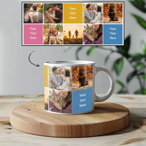 Miniatura 5 de Taza de cerámica personalizada con fotos, taza de café personalizada, personalizable con imágenes, texto, fotos, logotipos - Taza de café