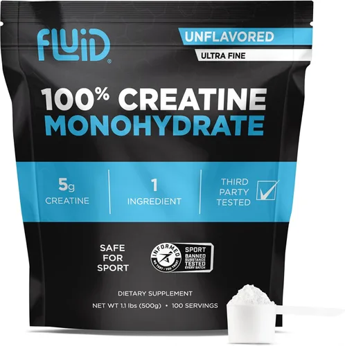 Miniatura 10 de Fluid Creatina - Certificado Informed Sport Polvo micronizado ultrafino 100% monohidrato de creatina Sin sabor Paquetes de bastones de viaje