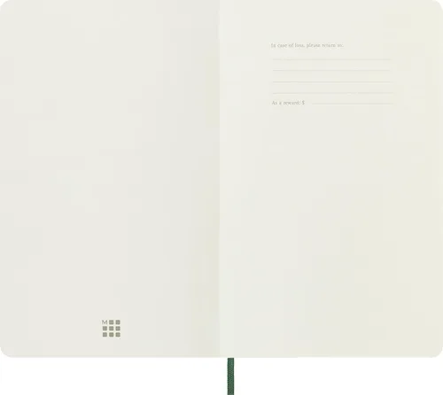 Miniatura 5 de Moleskine Cuaderno clásico, tapa suave, grande (5 x 8.25 pulgadas), punteado, verde mirto, 192 páginas