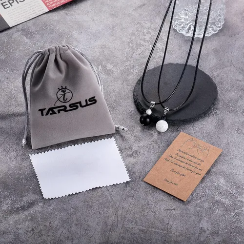 Miniatura 6 de Tarsus Collar para parejas, collares de relación a juego, prométele ella, regalos de joyería para pareja, novio, novia, mujeres, hombres, amistad