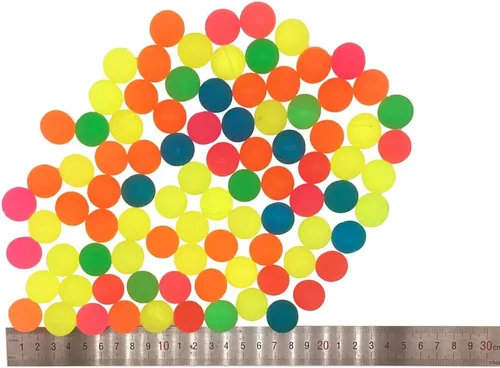 Miniatura 3 de Mydio Paquete de 100 bolas rebotantes, colores surtidos, bolas de rebote de color sólido para jugar y premiar a los niños