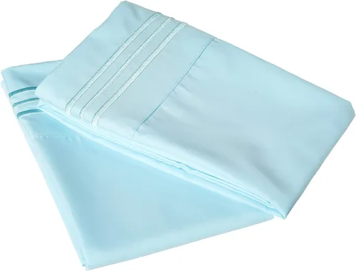 Miniatura 3 de Elegante juego de cómodas sábanas para cama de 1500 hilos resistente a arrugas y a la decoloración, calidad egipcia de lujo ultrasuave de 4 piezas