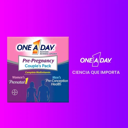 Miniatura 7 de One A Day Multivitamínico Prenatal en Cápsulas Blandas para Hombres y Mujeres incluyendo Vitaminas A, Vitamina C, Vitamina D, B6, B12, Ácido Fólico