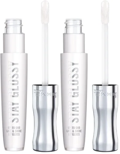 Miniatura 13 de Rimmel Stay Glossy Brillo de labios - Fórmula ligera y no pegajosa para color y brillo de labios - 130 Blushing Belgraves,.18oz Belgraves sonrojados