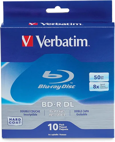 Miniatura 4 de Verbatim BD-R 25GB 16X Disco de Medios Grabables Blu-ray - Husillo - 97238, Con Marca, Paquete de 10