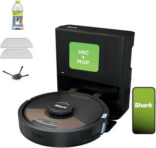 Miniatura 11 de Robot aspirador ultra AI Shark AV2501S, con Matrix Clean, mapeo doméstico, base autovaciada sin bolsa HEPA de 30 días de capacidad, perfecta