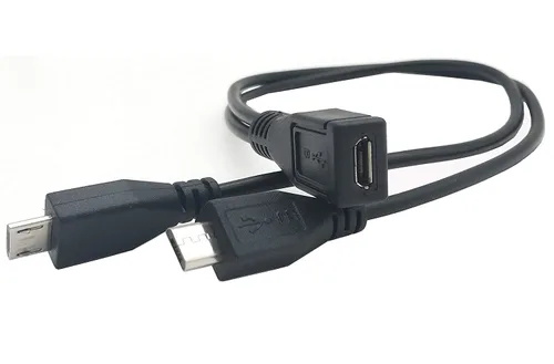 Miniatura 6 de Cable divisor micro USB, micro USB 1 hembra a 2 machos, cable de carga de extensión divisor en Y para Galaxy S5 i9600 S4 I9500 Note2