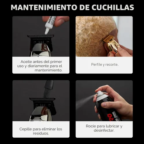 Miniatura 6 de BaBylissPRO FX+ Professional Barber Cord/Cordless Hair Trimmers – Beard Trimmer for Men, Professional Stylist & Barber Clippers, USB-C Cordless Hair