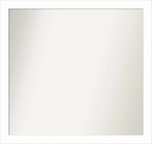 Miniatura 372 de Amanti Art Espejo de baño blanco para sobre el fregadero, 24 x 24 pulgadas, hecho a medida, espejo de tocador cuadrado blanco estrecho, marco