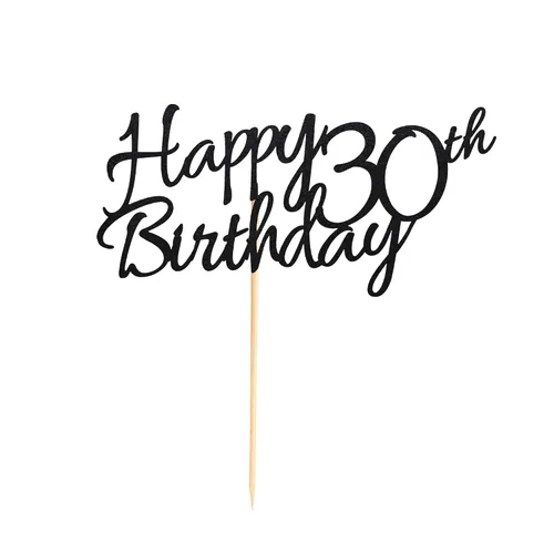 Miniatura 6 de 1 pieza de decoración para pastel de 30 cumpleaños, decoración de pastel de 30 cumpleaños para 30 cumpleaños para 30 saludos a 30 cumpleaños