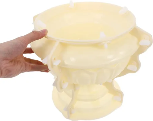 Miniatura 2 de SEWACC Moldes para macetas de concreto, maceta de urna para hormigón, florero suculento, cactus, portavelas, caja de almacenamiento, molde de yeso