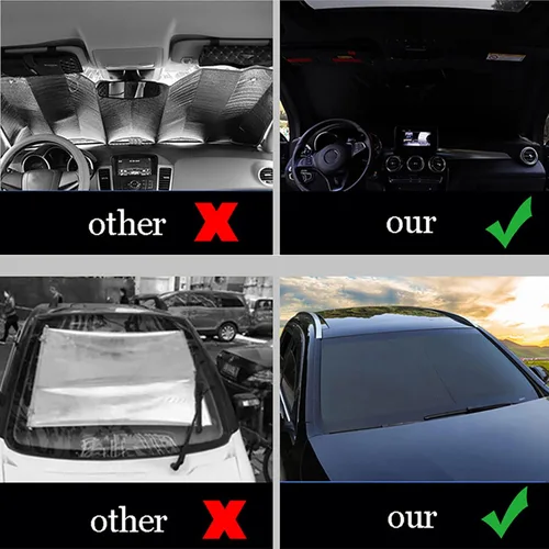 Miniatura 6 de Compatible con Mercedes Benz GL GLS SUV 2012-2019, parasol para parabrisas de automóvil, parasol plegable, accesorios de coche