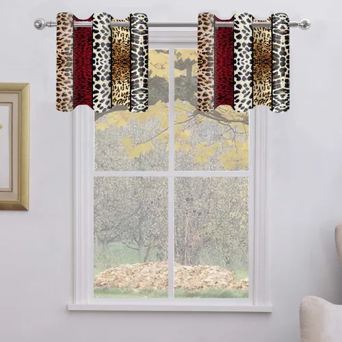 Miniatura 68 de Cortina opaca con estampado de animales salvajes, para oscurecer la habitación, con aislamiento térmico, con ojales para sala, comedor, dormitorio
