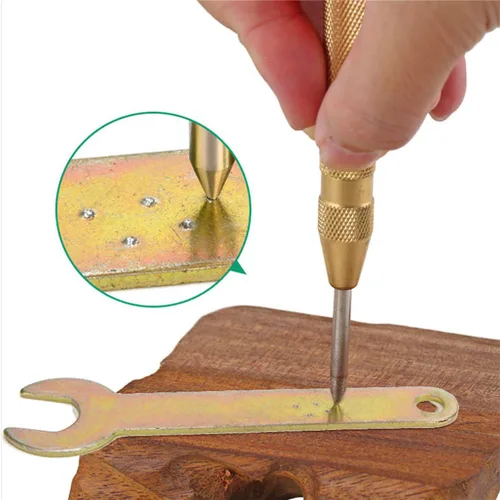 Miniatura 3 de Pamiso - Juego de 2 perforadores centrales automáticos, herramienta de perforación con resorte de 5.1 pulgadas, herramienta de perforación