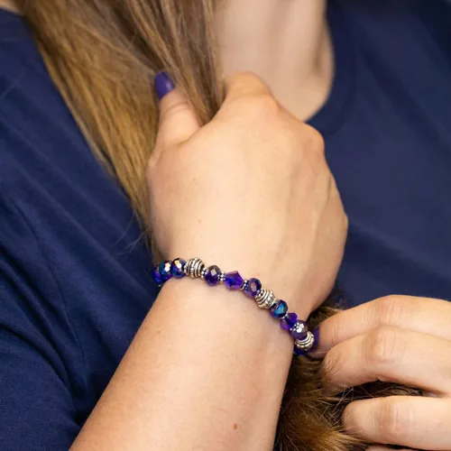 Miniatura 15 de Pulsera elástica de alerta médica, pulsera de identificación médica de repuesto intercambiable, etiqueta de identificación no incluida, cristales