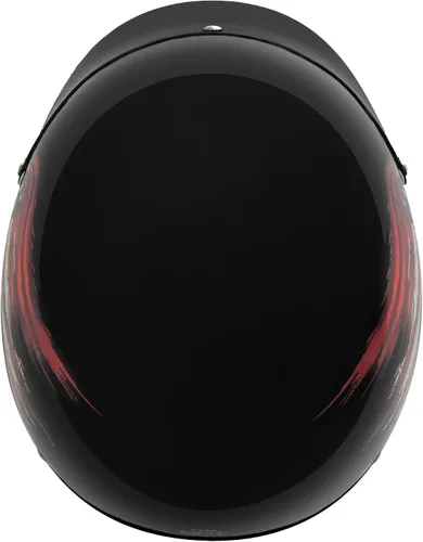 Miniatura 5 de VCAN Cruiser - Casco de motocicleta sólido, cobertura de media cara Bandera negra brillante