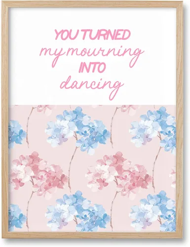 Miniatura 18 de HesenDot Blue Coquette Bible Verbs You Turned My Mourning into Dancing - Juego de 1 12x16 Inch, You Turned My Mourning into Dancing Blue Canvas