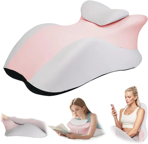 Miniatura 10 de Almohada de cuña ergonómica de espuma viscoelástica para adultos en posición prona, almohada de cama para sentarse, alivio del dolor de espalda