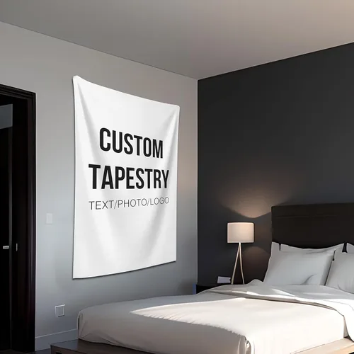 Miniatura 15 de Misnest Tapiz personalizado, fotos personalizadas, texto para el hogar, dormitorio, fiesta, sala de estar, telón de fondo, horizontal, 37 x 29