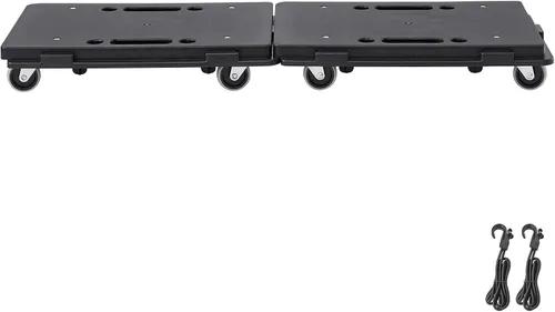 Miniatura 9 de VEVOR Carro para mover muebles, 16 x 11 pulgadas, capacidad de 500 libras, carritos para mover muebles con 4 ruedas, rodillos móviles portátiles