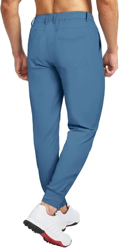 Miniatura 2 de JMIERR Pantalones de golf para hombre Pantalones deportivos elásticos casuales ajustados para senderismo, viajes, trabajo, pantalones de vestir