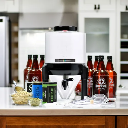 Miniatura 5 de Kit Pro para elaborar cerveza artesanal – NO REQUIERE AIRLOCK O SIFÓN – El fermentador cónico elimina los sedimentos y hace una cerveza de gran