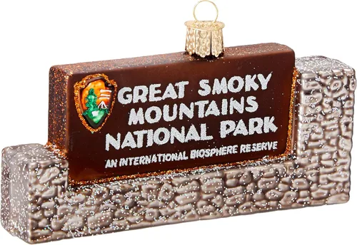 Miniatura 8 de Old World Christmas - Adornos de vidrio soplado para árbol de Navidad, Parques Estatales, Parque Nacional de los Glaciares