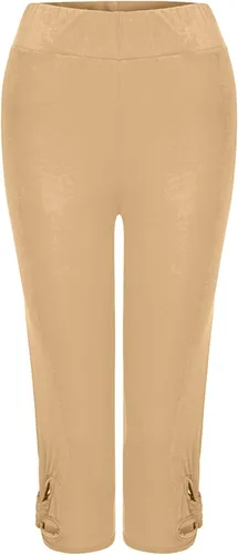 Miniatura 36 de Pantalones capri para mujer, estilo casual, de verano, elásticos, de cintura alta, pantalones de yoga, ajuste atlético, pantalones deportivos