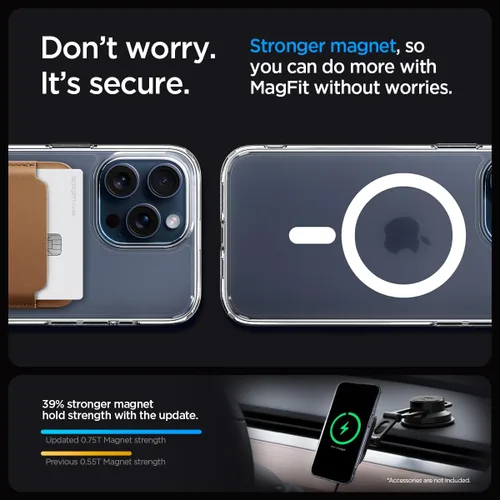 Miniatura 417 de Spigen Funda para iPhone 13 Mini, ultra híbrida MagFit [antiamarilleo] [compatible con Magsafe] - Transparente