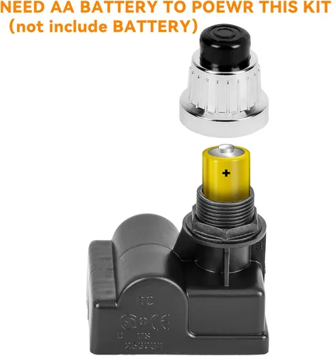 Miniatura 6 de only fire 14451 Encendedor Universal Eléctrico con Botón Pulsador Plateado de Repuesto para Parrilla de Gas BBQ por Brinkmann, Grillmaster