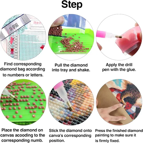 Miniatura 6 de LOMSIOY Kits de arte de diamantes 5D para adultos, kits de pintura de diamantes de caballo para principiantes, arte de diamantes de imitación de 37