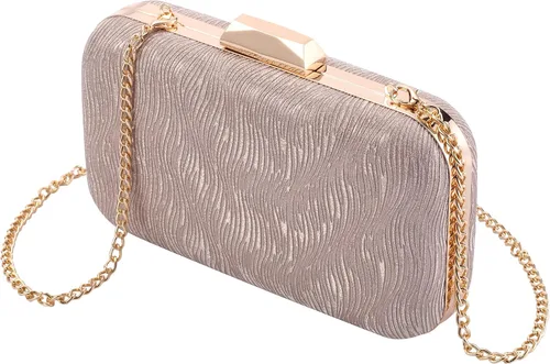 Savatano Bolso de mano dorado, bolsos de mano dorados para mujer, para noche, boda, cóctel, fiesta, bolsa de noche, bolso cruzado de hombro..