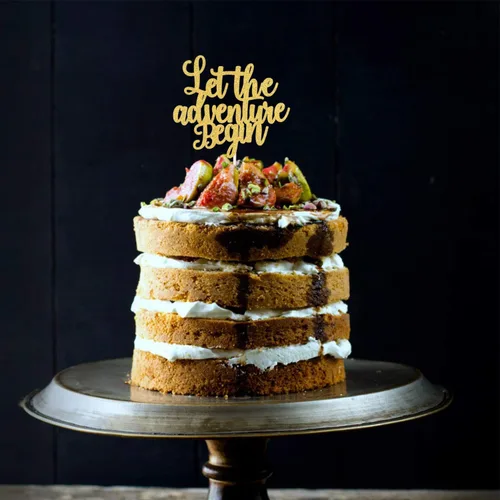 Miniatura 4 de Let the Adventure Begin - Decoración para tartas para decoración de fiesta de boda temática de viaje